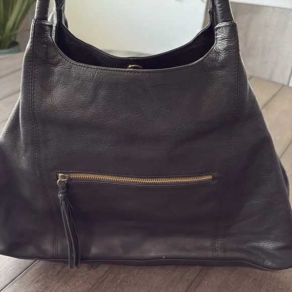 Sorpresal Black Leather Tote Bag - Picture 7 of 7